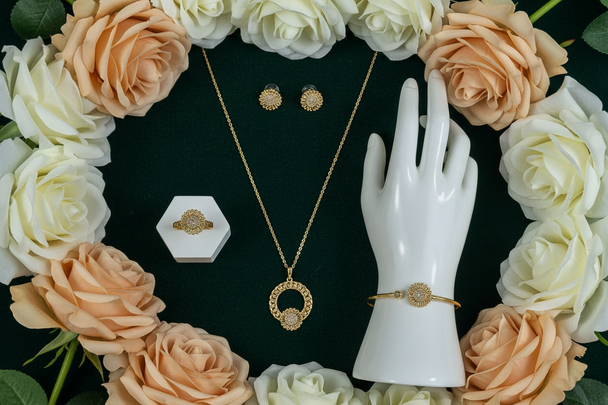 Gouden set luxe styling - alleen goud