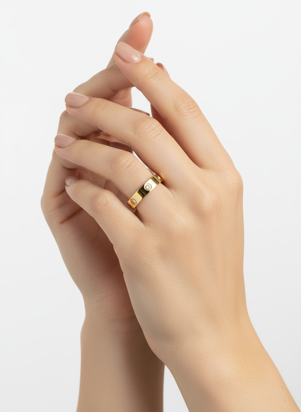 Gouden vriendschapsring productfoto