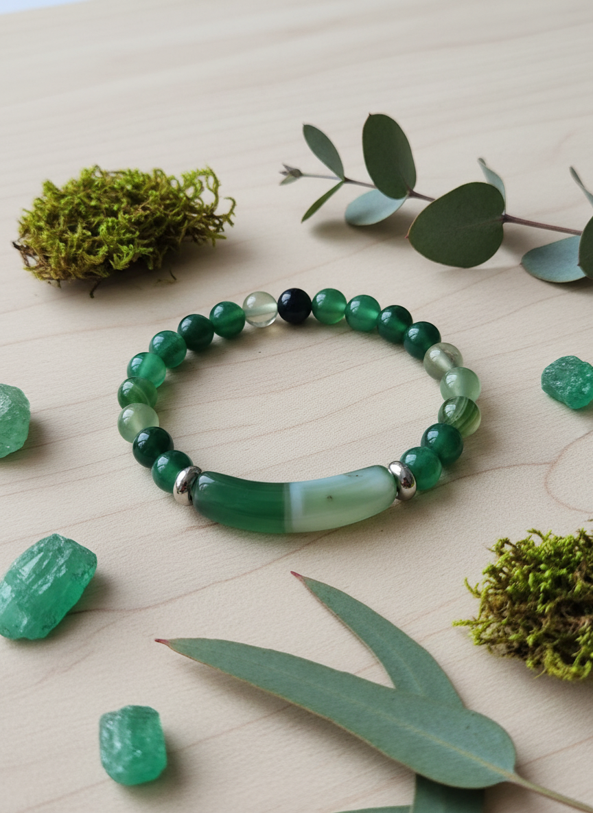 Groene Agaat Armband Lifestyle
