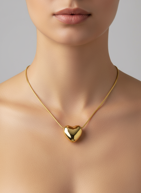 Hartjes joker ketting op model