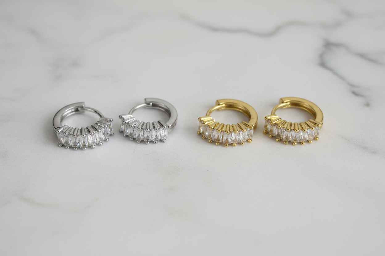 Creool oorbellen beide kleuren - zilver en goud