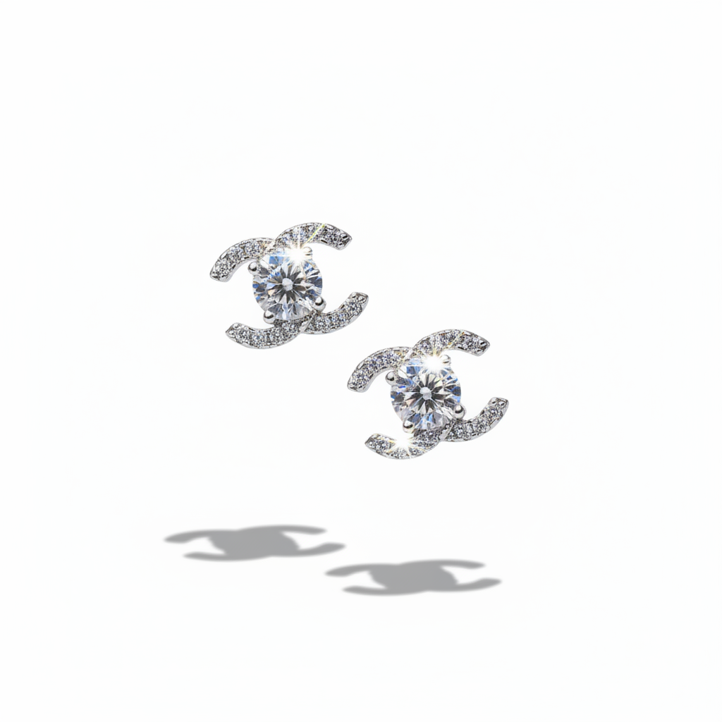 Oorknopjes 925 zilver moissanite zwevend - briljant