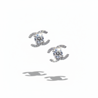 Oorknopjes 925 zilver moissanite zwevend - briljant