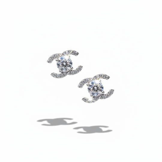 Oorknopjes 925 zilver moissanite zwevend - briljant