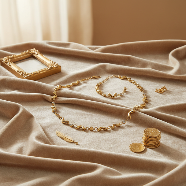 Creatieve styling zigzag wave set