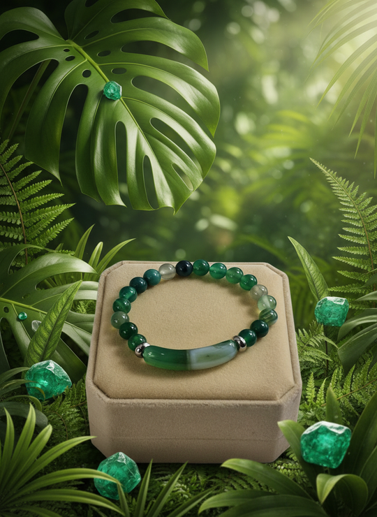 Groene Agaat Armband