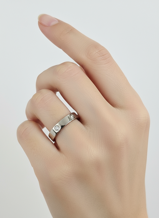 Vriendschapsring - Zilver modelfoto