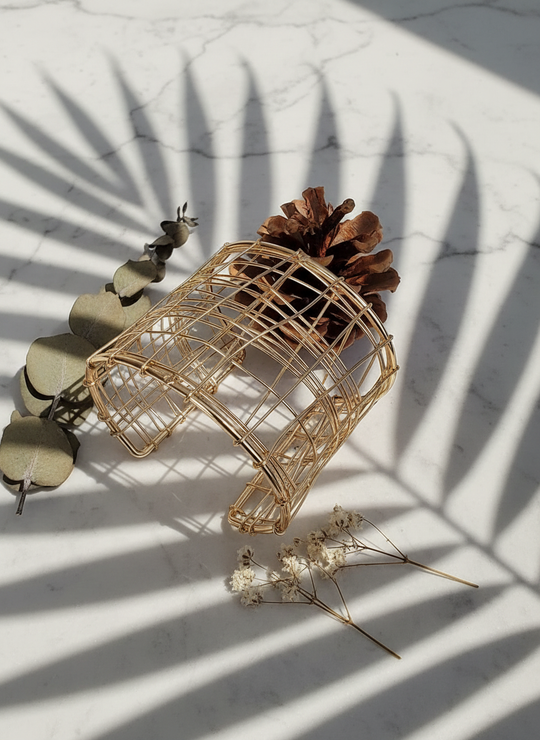 Wire Grid Manchet Armband