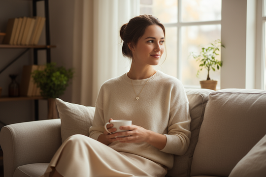 Gouden Mini Hartjes Ketting 50cm met Zirkonia - 18K Verguld Dames