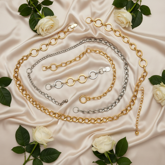 Metalen Riem Goud & Zilver