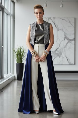 Volledig model met bangle armband driehoek motief