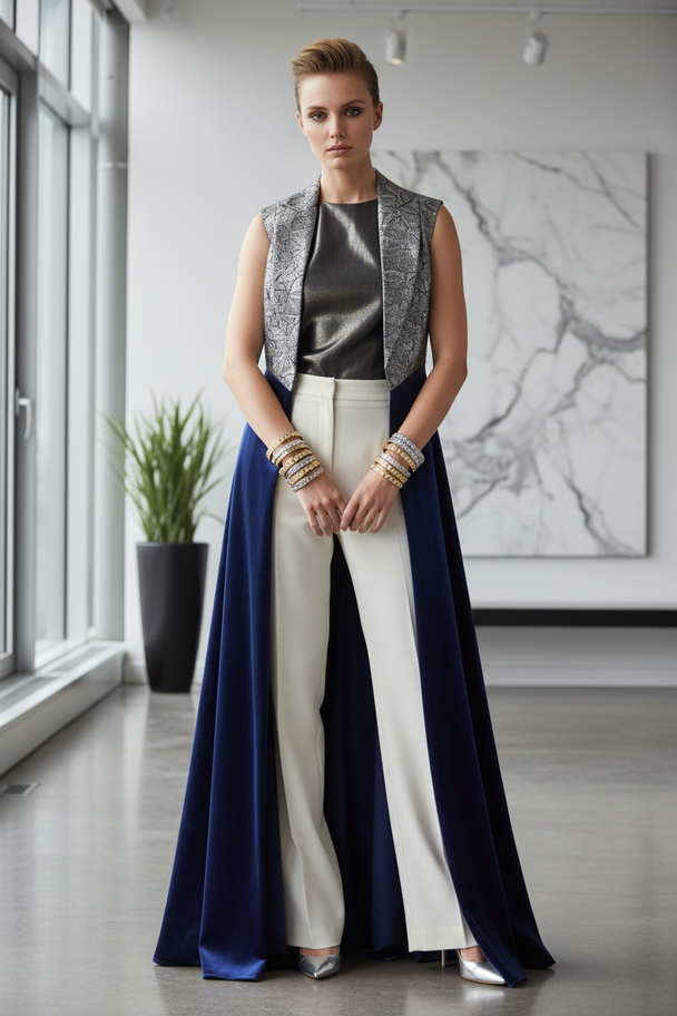 Volledig model met bangle armband driehoek motief