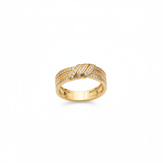 Ring Goud met Zirkonia