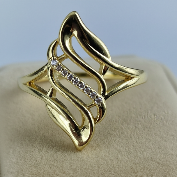 Ring Goud 14K met Steentjes