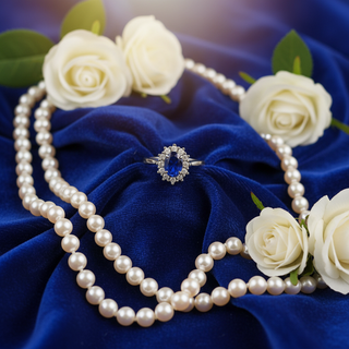 Creatieve styling met blauw fluweel