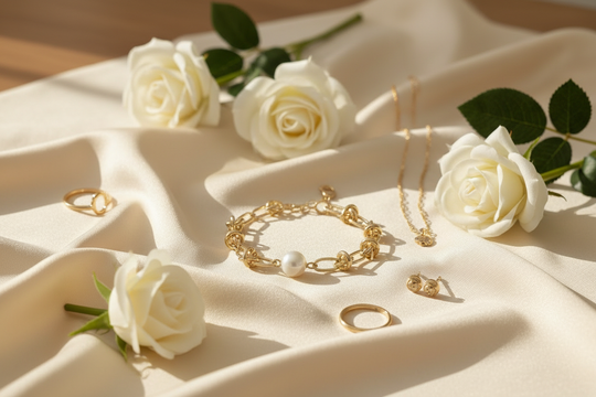 Chain Parel Armband - Elegante armband met parels en gouden ketting