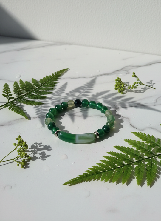 Groene Agaat Armband