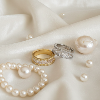 Creatieve styling beide kleuren met fluweel