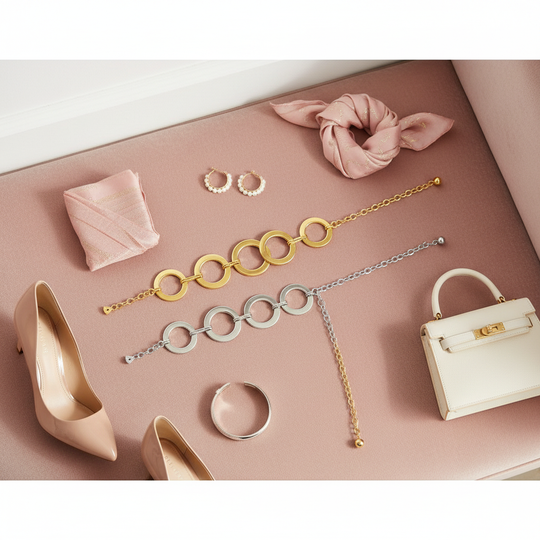 Metalen Riem Goud & Zilver