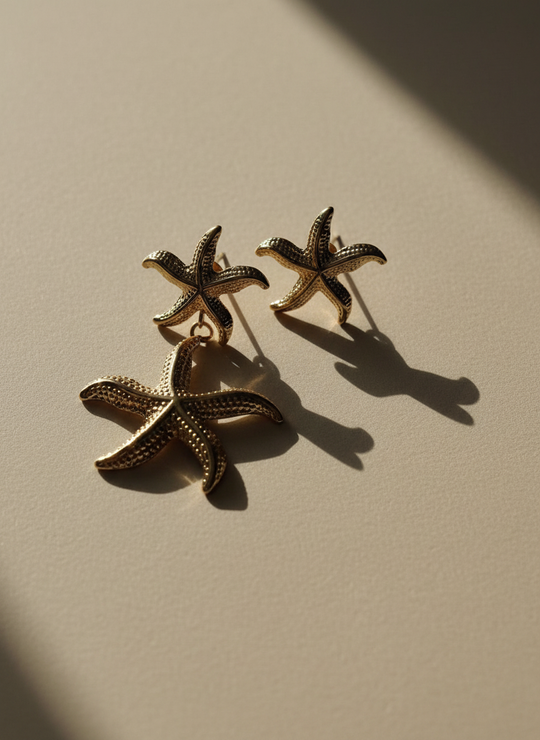 Goud Zeester Hangers Groot