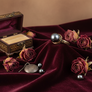 Creatieve vintage styling met fluweel
