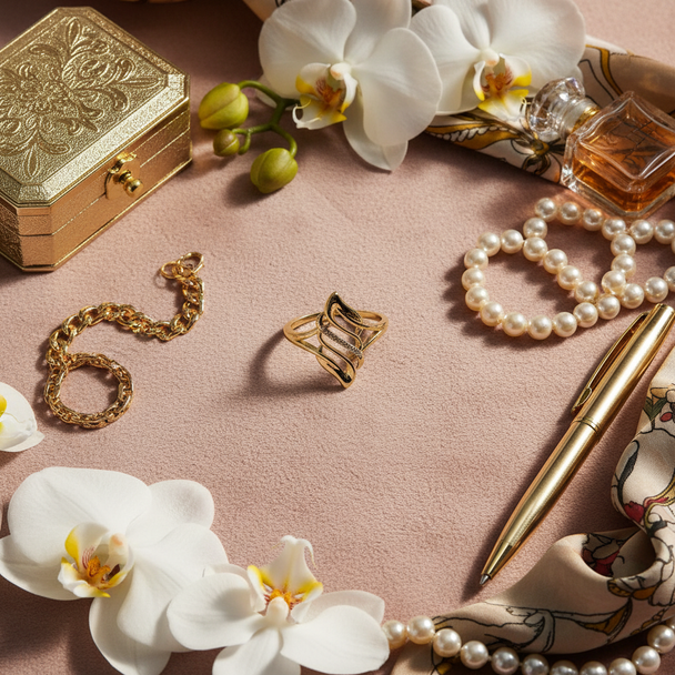 Ring Goud 14K met Steentjes