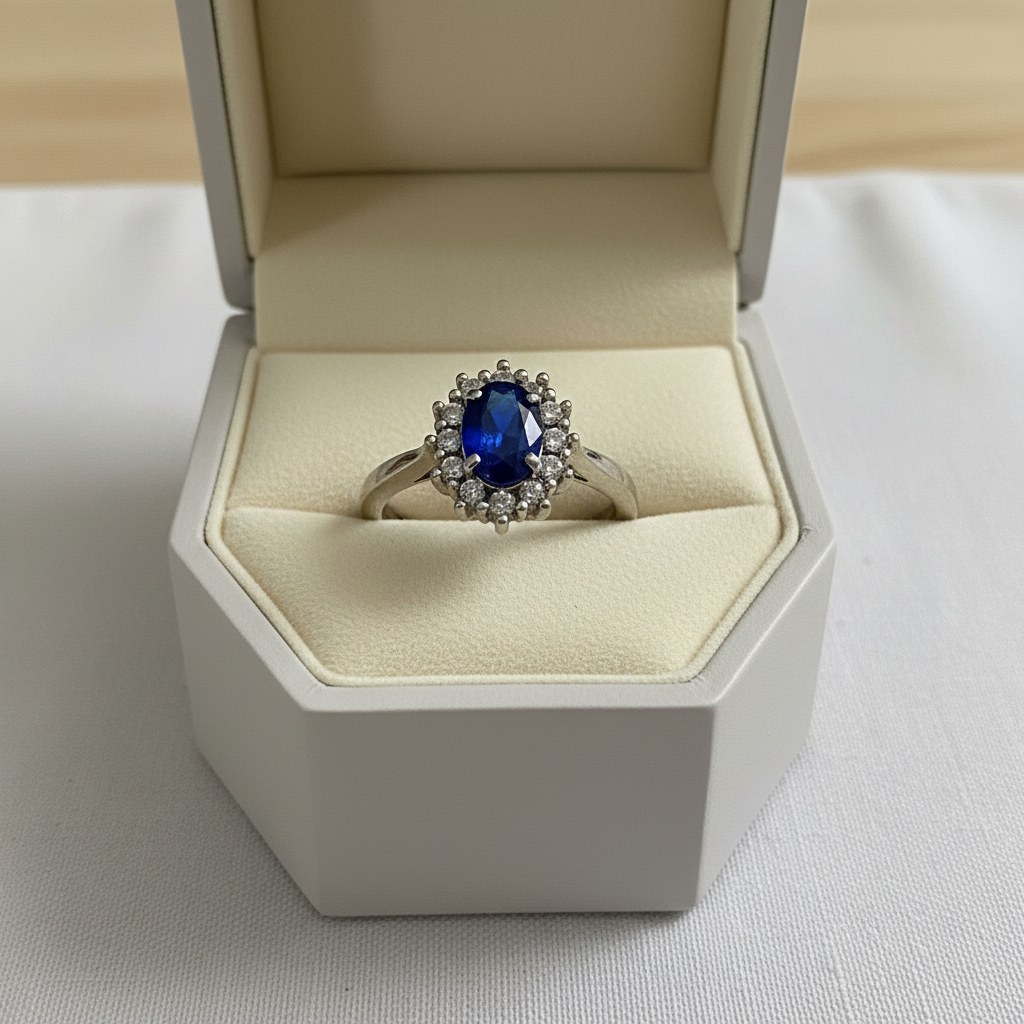 Lady Diana ring in luxe sieradendoos zonder logo