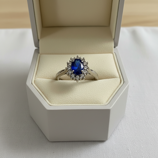 Lady Diana ring in luxe sieradendoos zonder logo