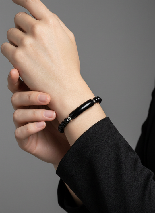 Zwarte Agaat Armband