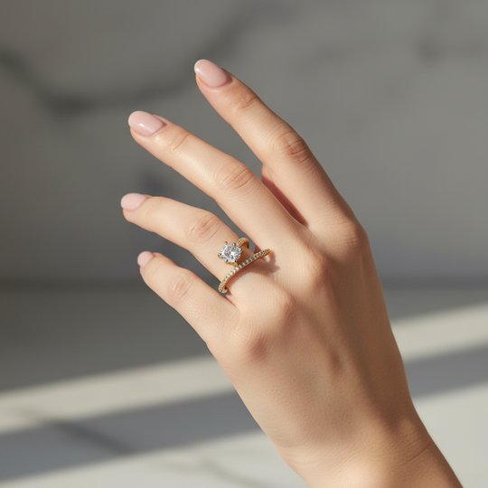 Ring Goud Cubic Zirkonia