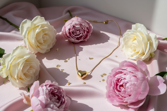 Hart Ketting Goud Zilver - Romantische ketting met hart hanger