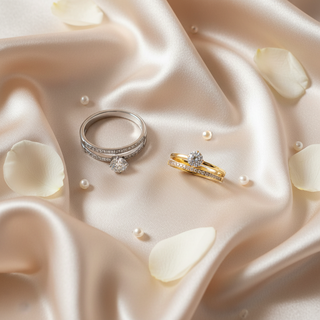 Lifestyle flatlay dubbele ring sets beide kleuren