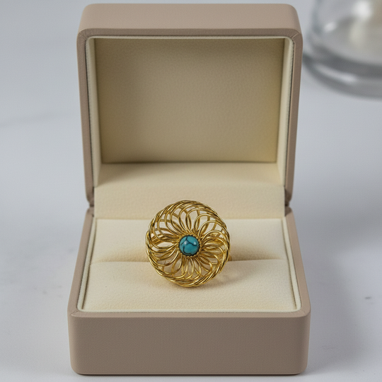 Nautilus ring in luxe sieradendoos zonder logo
