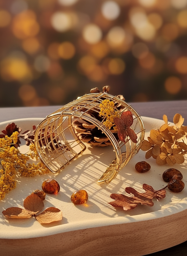 Wire Grid Manchet Armband