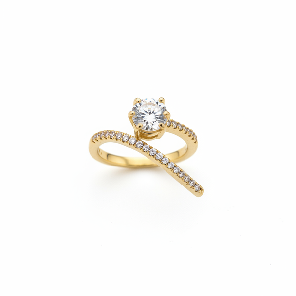 Ring Goud Cubic Zirkonia