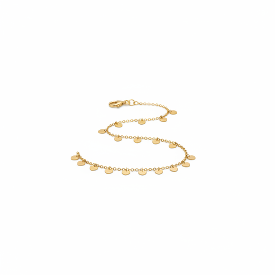 Enkelbandje Goud met Hartjes