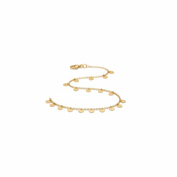 Enkelbandje Goud met Hartjes