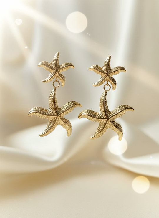 Goud Zeester Hangers Groot