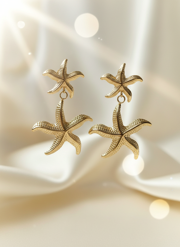 Goud Zeester Hangers Groot