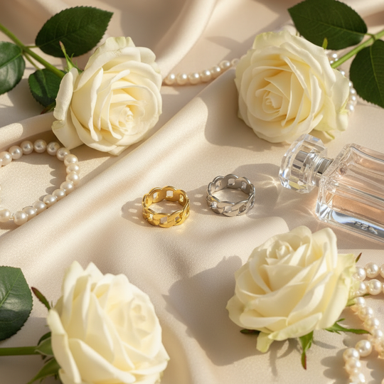 Ring Schakel Goud & Zilver