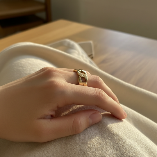 Ring Schakel Goud & Zilver