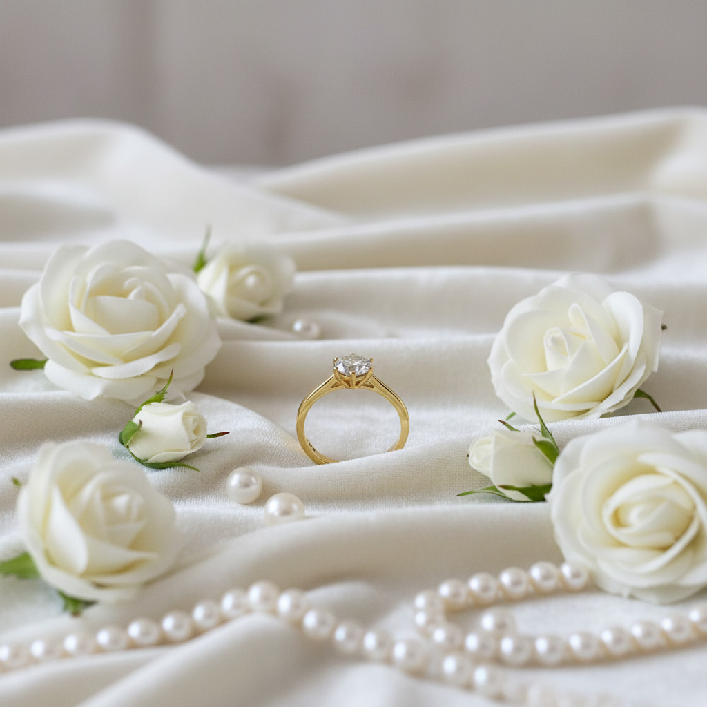 Creatieve styling met rozen en fluweel