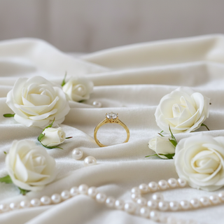 Creatieve styling met rozen en fluweel