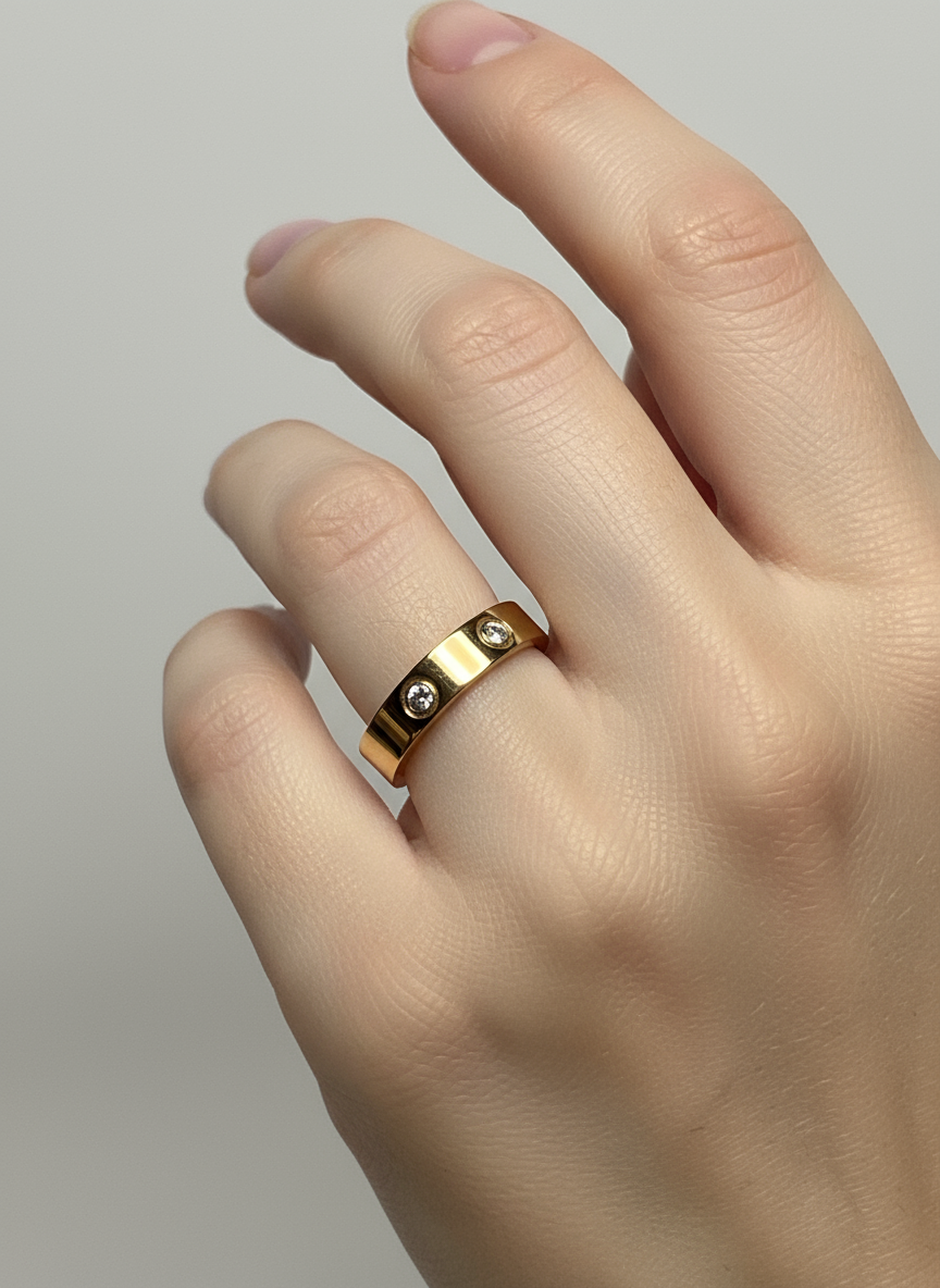 Vriendschapsring - Goud modelfoto