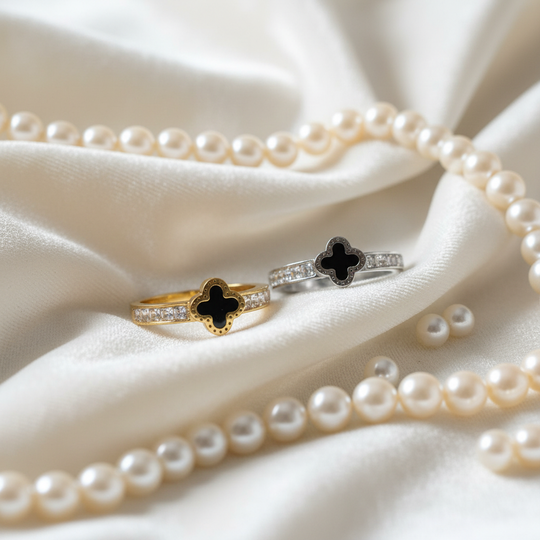 Creatieve styling beide kleuren met luxe elementen