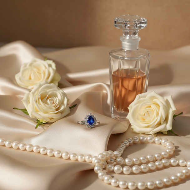 Ring Lady Diana Blauwe Saffier