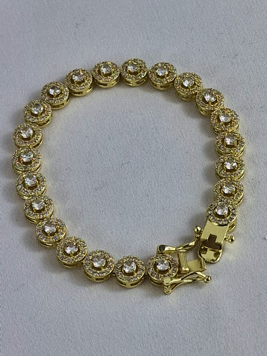 Kristal Schakelarmband Goud