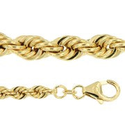 Koord Collier Hol 14K Geelgoud 45cm