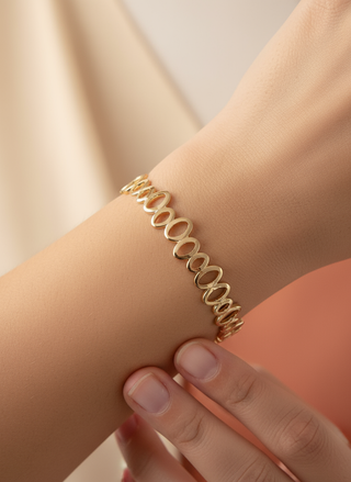 Koper manchet dames armband