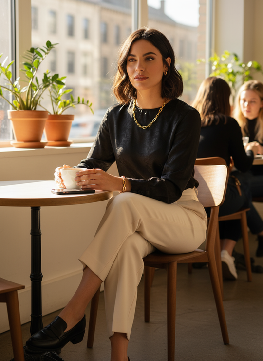 Lifestyle foto gouden schakelset